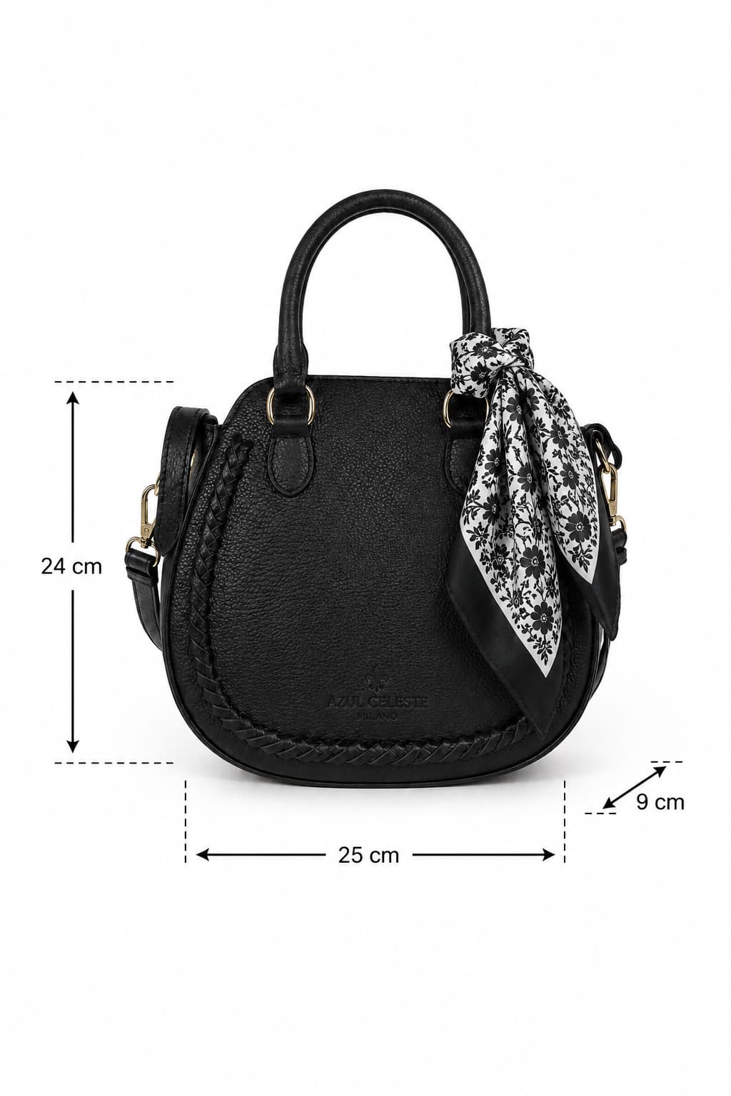Bolso Soleil - medidas con detalle en el asa