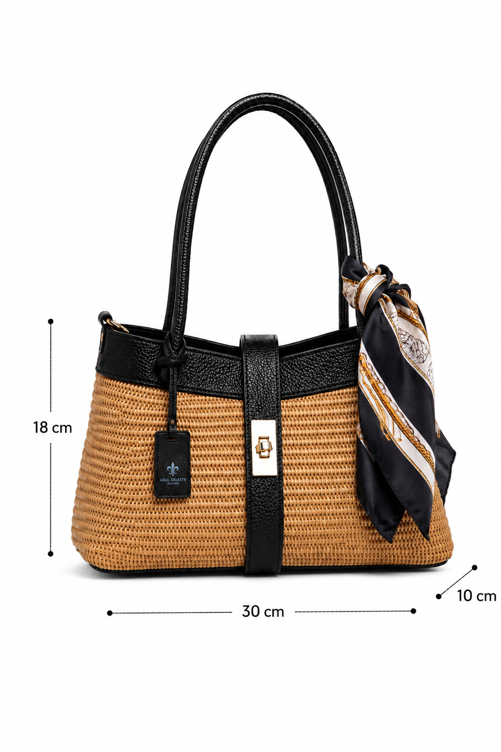 Bolso Tiramisù Piel - Rafia