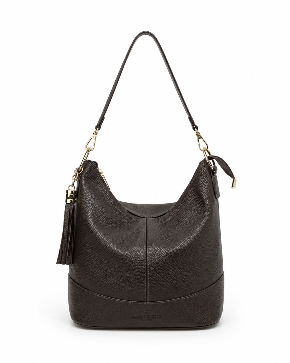 Bolso Sicilia Piel – Bolso de Hombro con Borla Decorativa Fabricado en Italia
