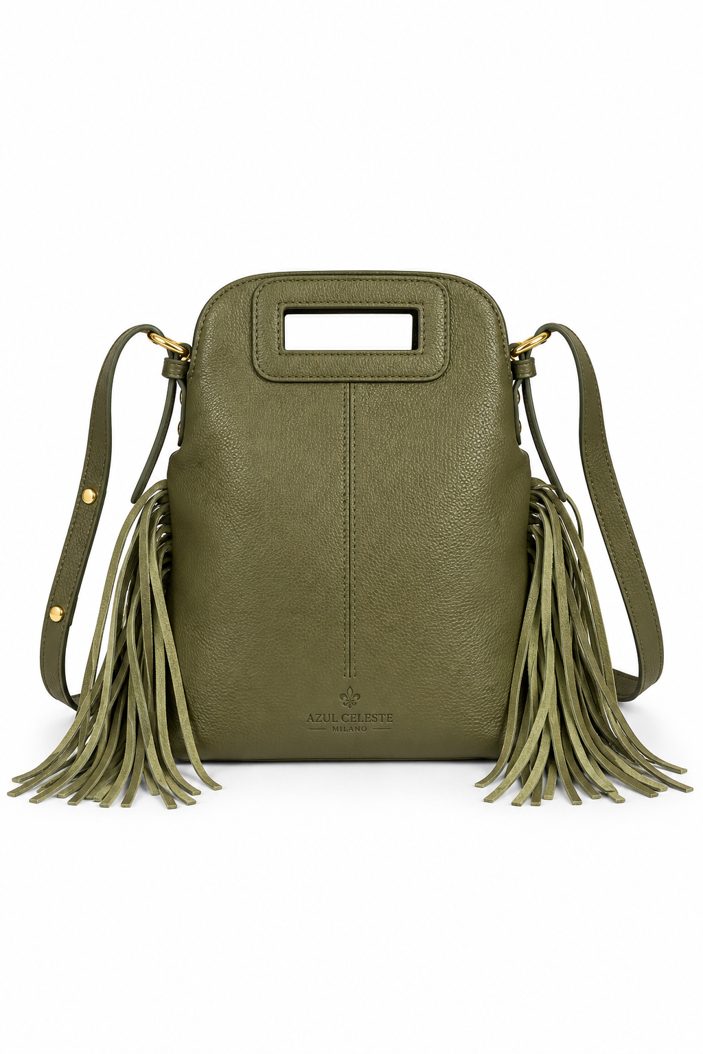 Bolso Lucca Piel – Bolso de Hombro con Flecos Fabricado en Italia