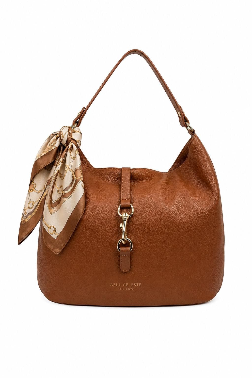 Bolso Tutto Bene marrón - hobo piel italiana