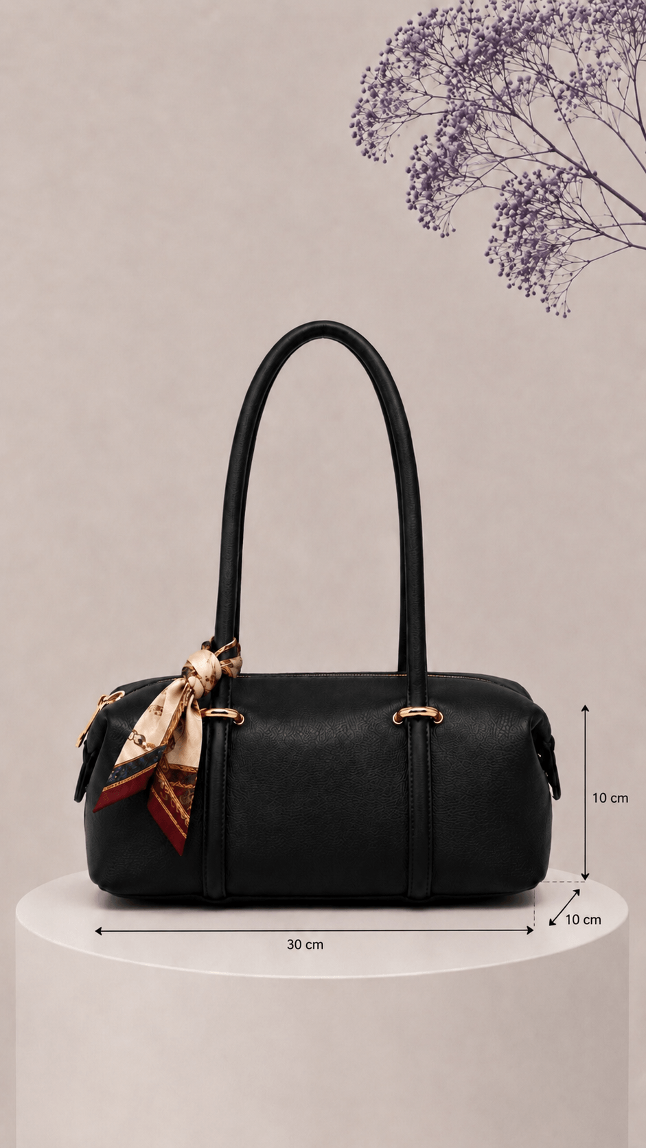 Medidas del Bolso Cora en piel italiana