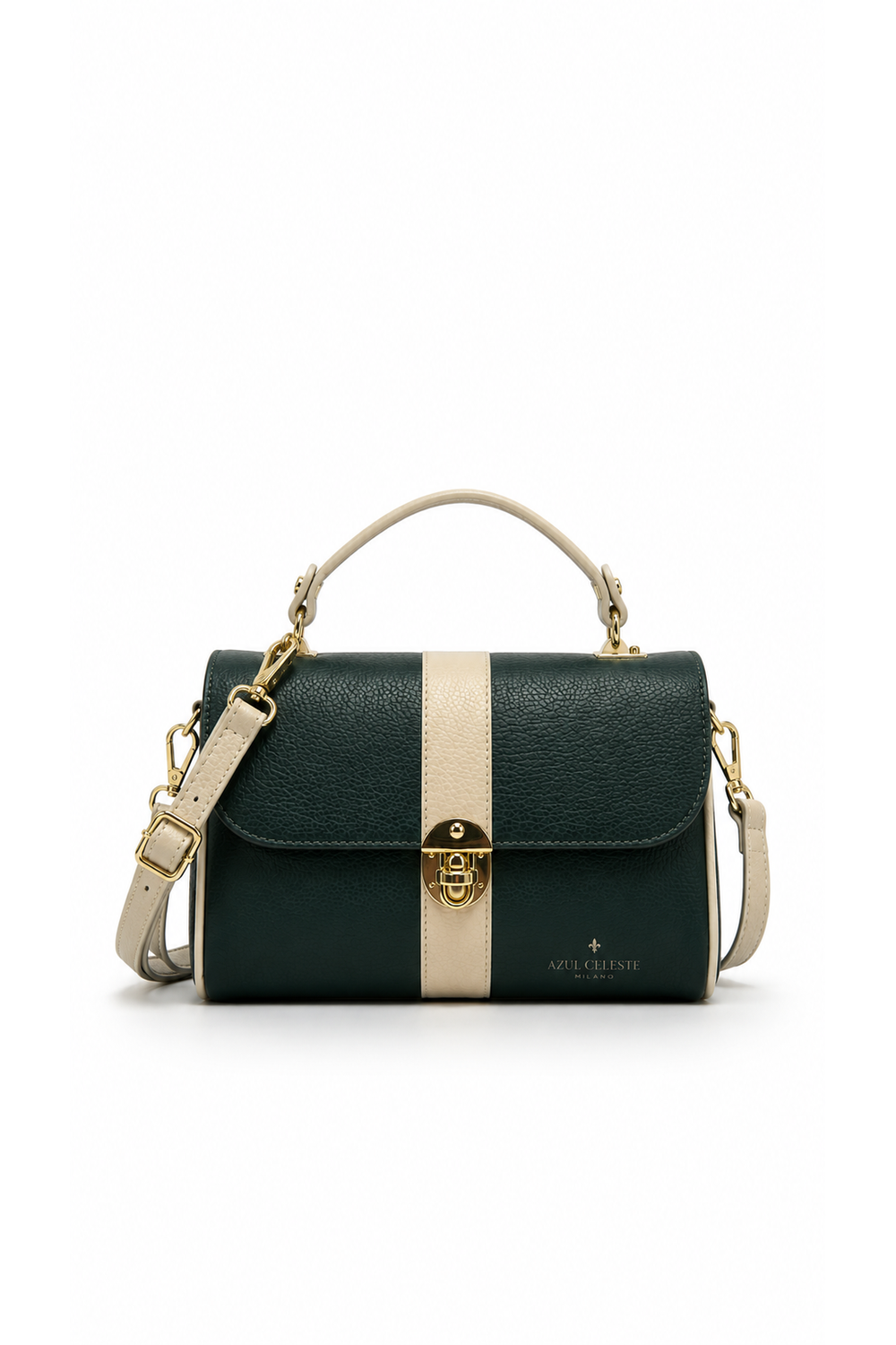 Bolso Nápole Bicolor Piel