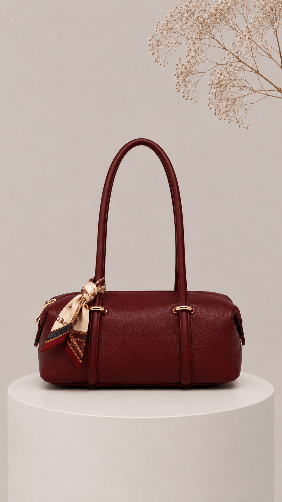 Bolso Cora, silueta cilíndrica en piel italiana
