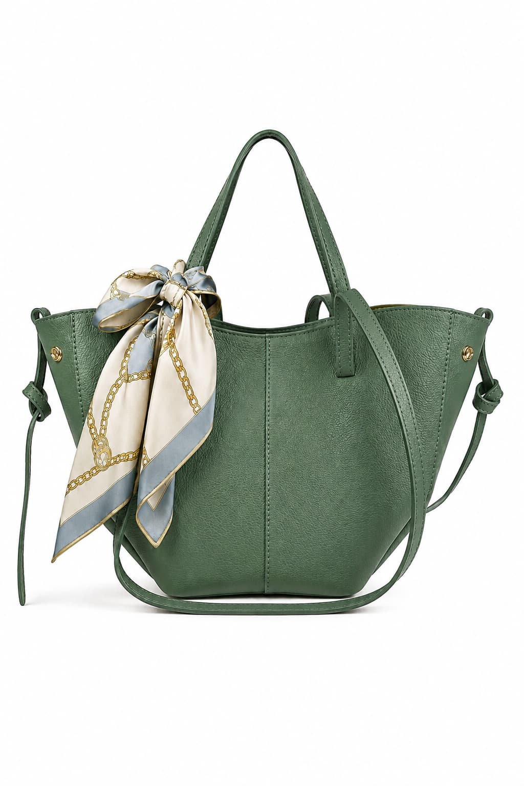 Bolso Venecia verde menta - bolso grande con neceser | Azul Celeste Milano