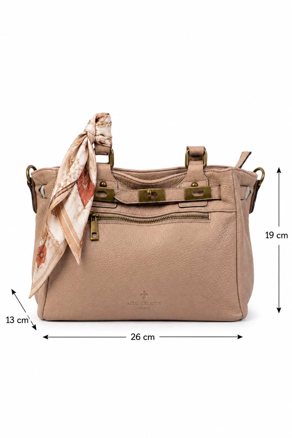 Bolso Armonía - detalle de cierre de giro vintage