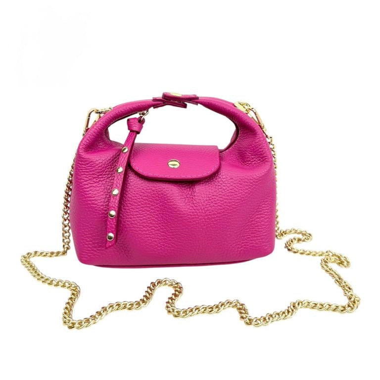 Bolso Madrid – Bandolera de Piel Italiana con Cadena Dorada