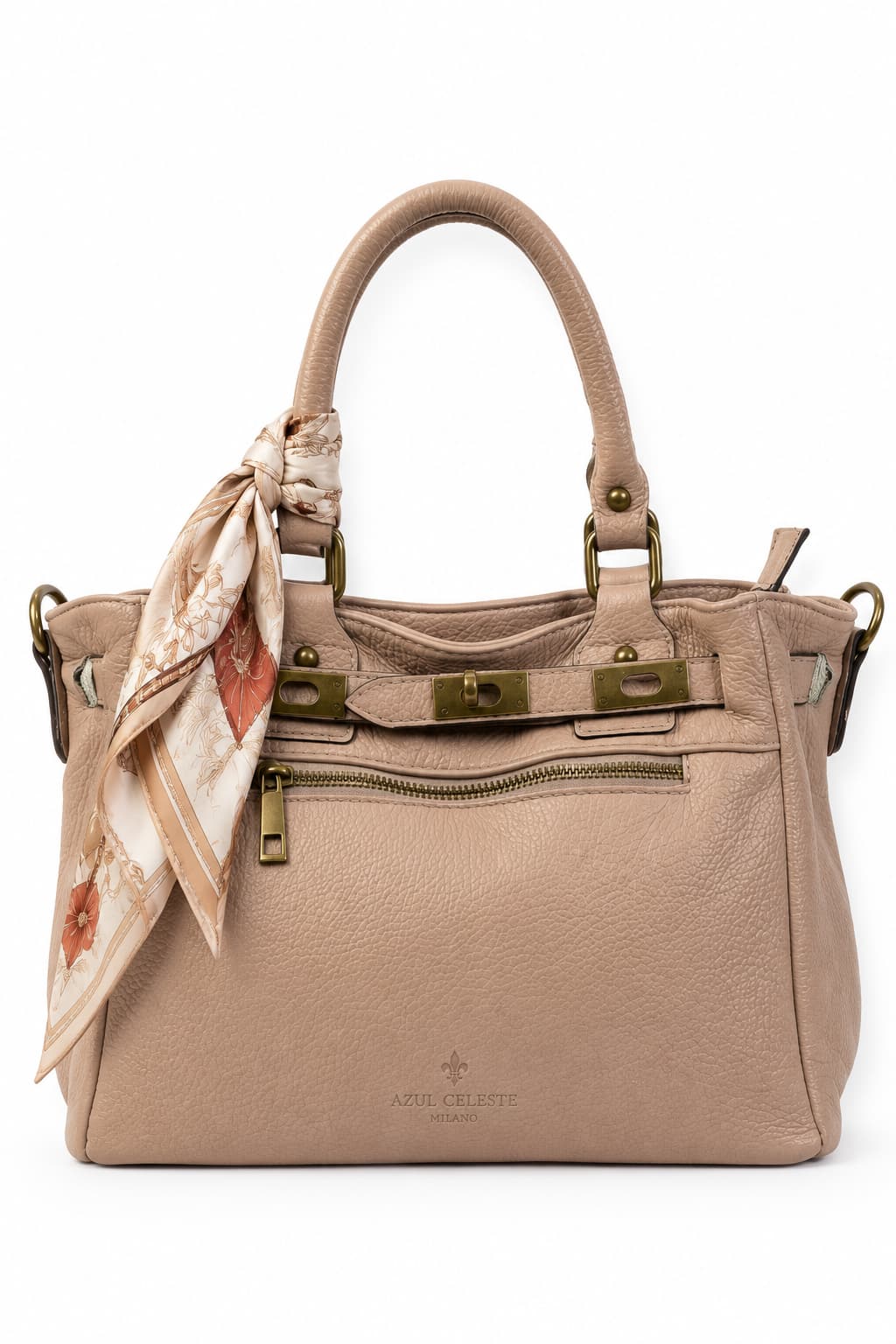 Bolso Armonía rosa - piel italiana | Azul Celeste Milano